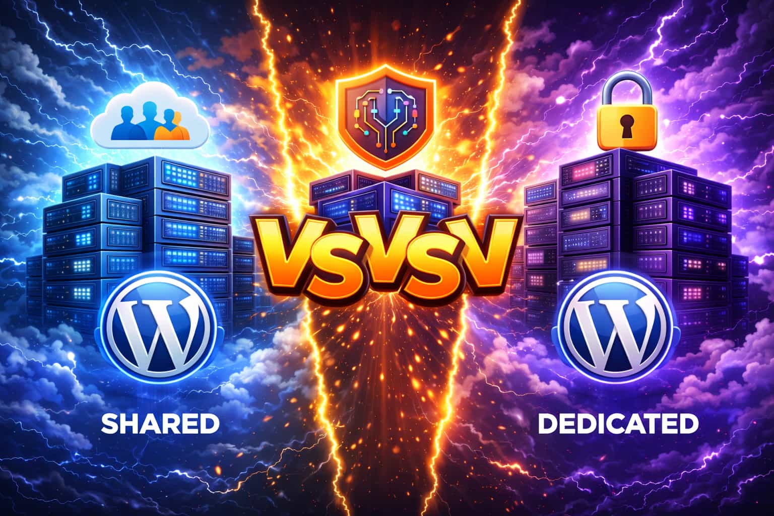 Shared vs VPS vs Dedicated Hosting